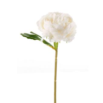 Kunstblume Rose 28 cm weiß 