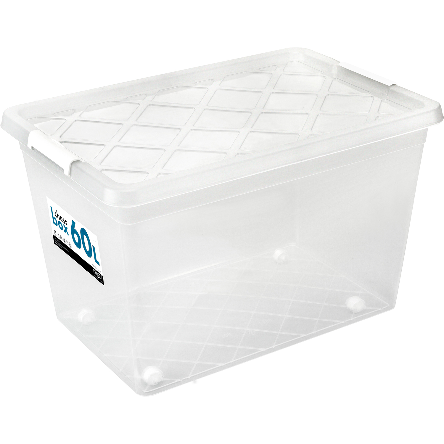 Box mit Deckel transparent lebensmittelecht 60 L Stapelbar 60 x 40