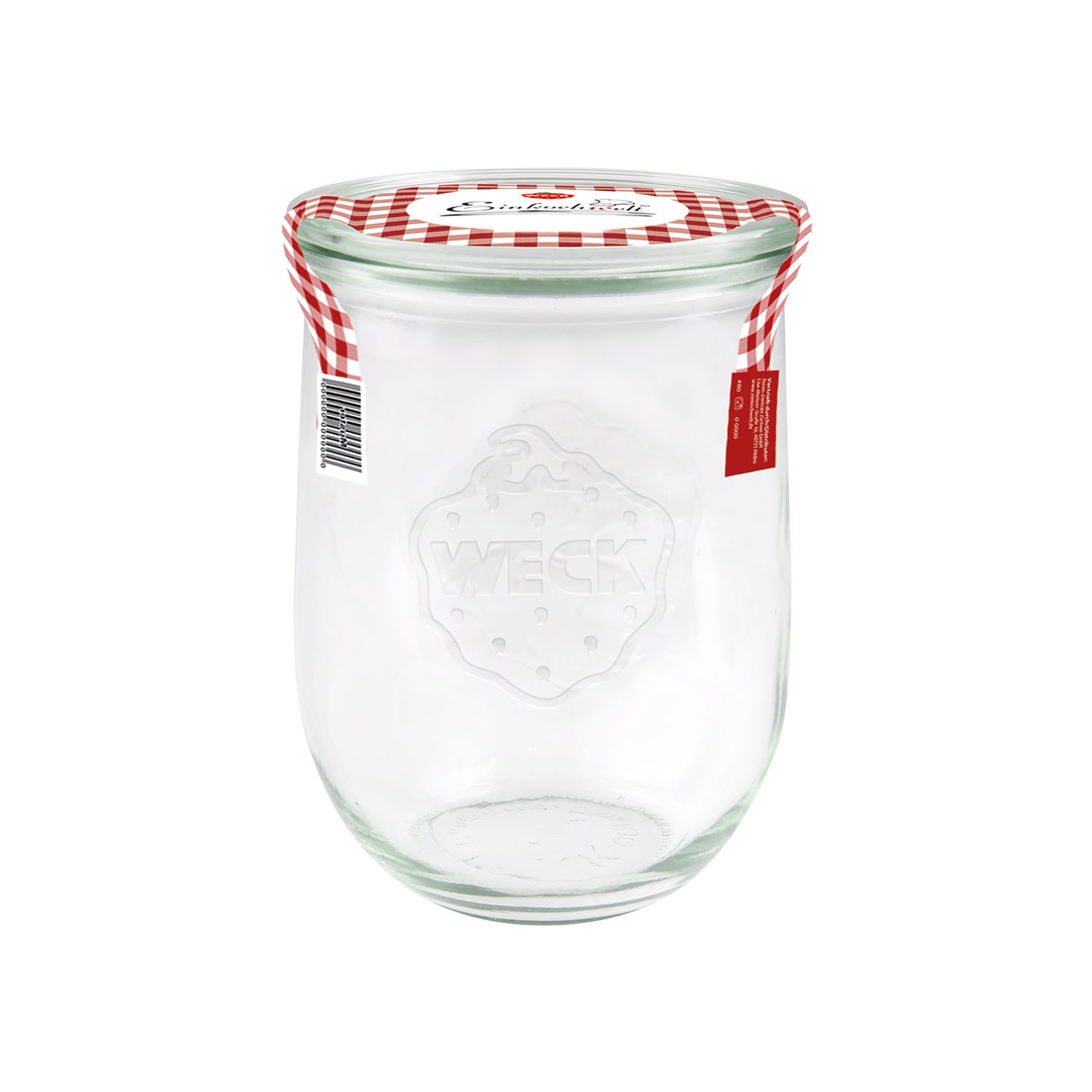 Glasdeckel 1L | KODi Tulpenform mit Weck Einmachglas